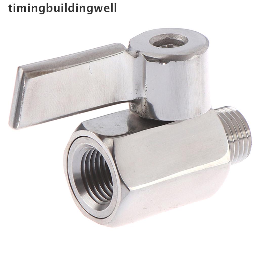 Van Bi Mini Bằng Thép Không Gỉ 304 1 / 4 "Inch NPT Male X Female