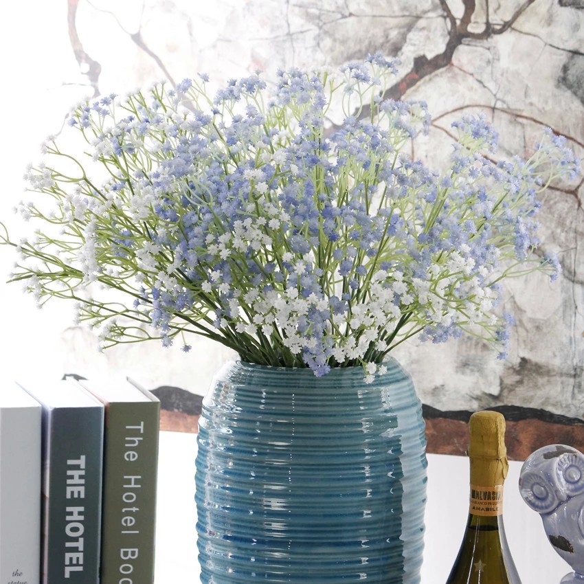 Bó hoa baby nhân tạo thiết kế xinh xắn dùng trang trí tiệc cưới