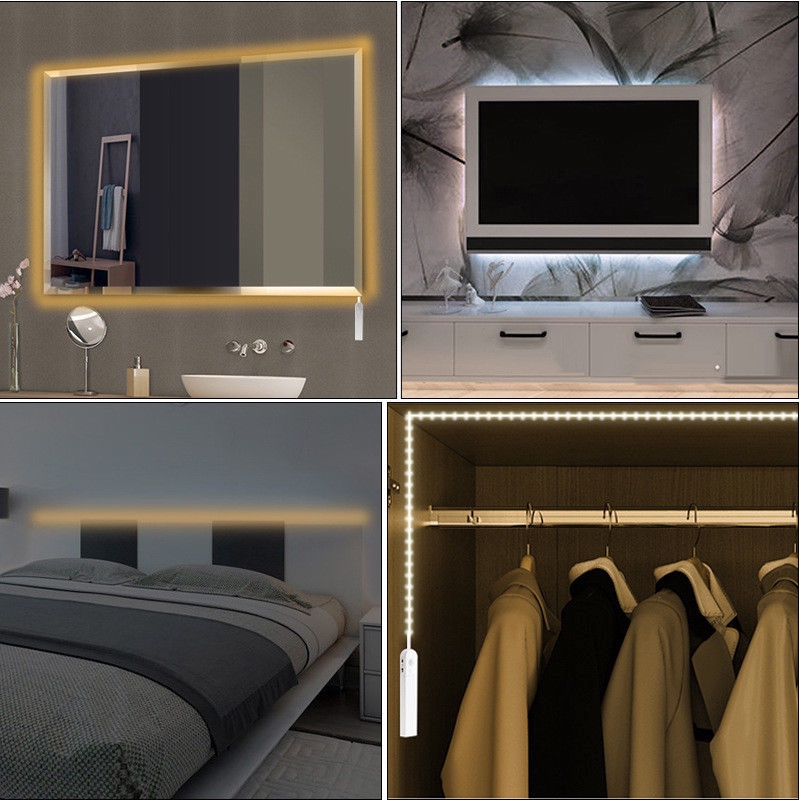 Đèn LED cảm biến chuyển động PIR không dây độc đáo trang trí nội thất gia đình