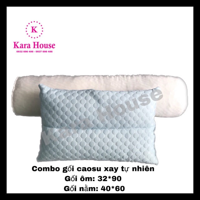 Gối ôm cao su xay tự nhiên 32*90 - Kara House