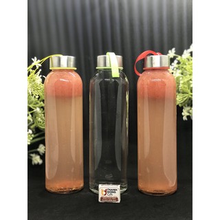 Combo 3 chai đựng nước, detox thủy tinh có dây xách 500ml MSP:BĐNCDX51B35k