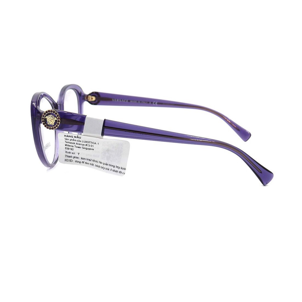 Gọng kính nam nữ thời trang Versace 0VE3246BA0 chính hãng, thiết kế dễ đeo bảo vệ mắt