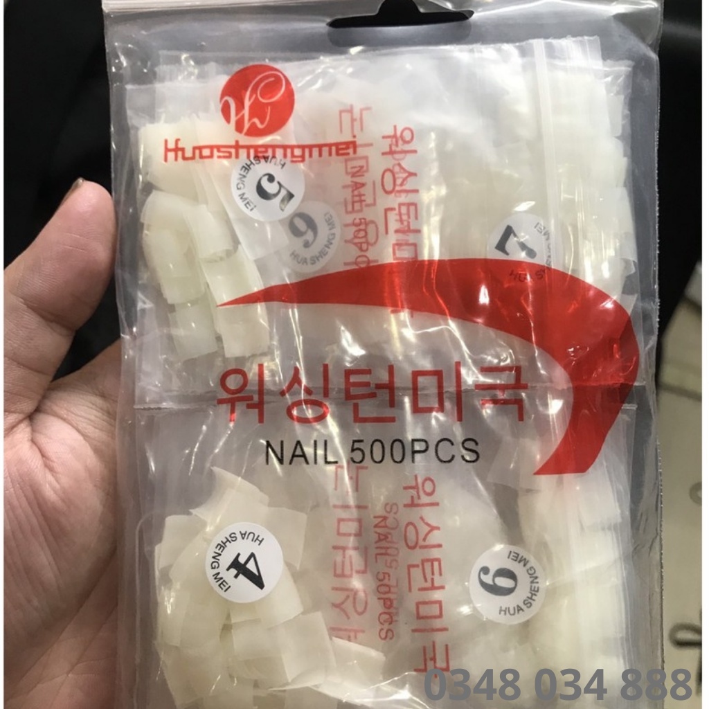 Móng nối chân màu đục