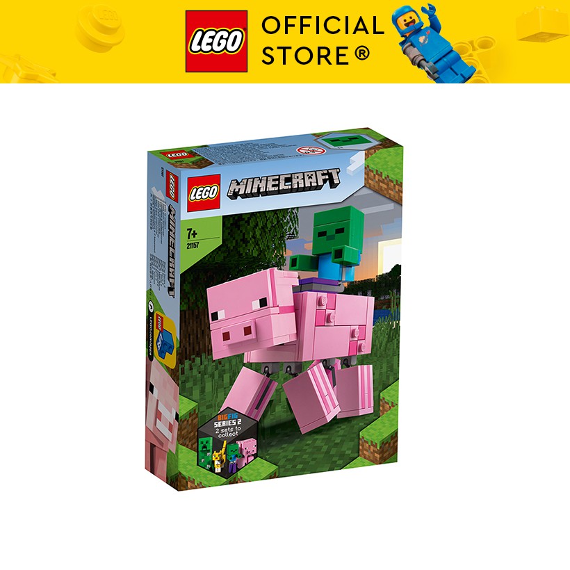 LEGO MINECRAFT 21157 Bé Zombie Và Lợn Khổng Lồ ( 159 Chi tiết)