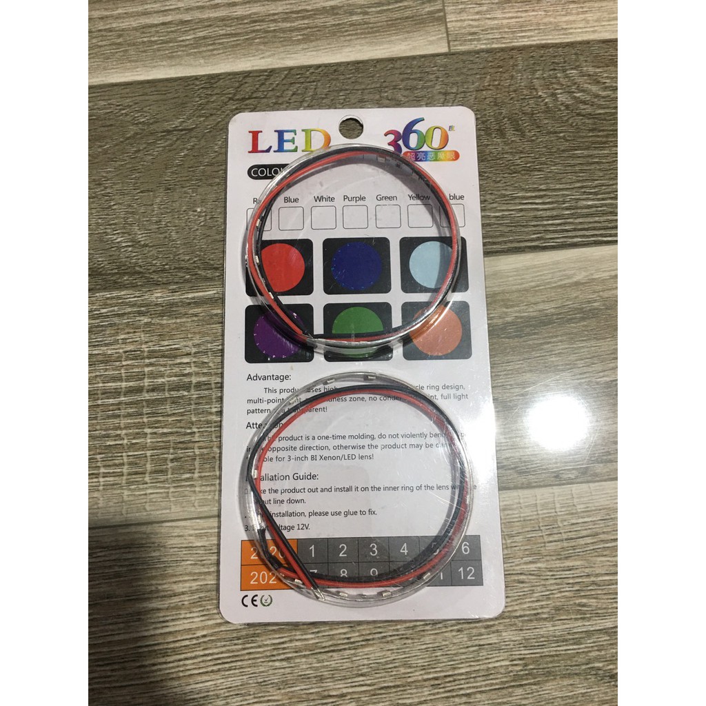 Sản phẩm gia đình làm: Sợi dây lét 22cm mặt quỷ 12V màu đỏ , thép