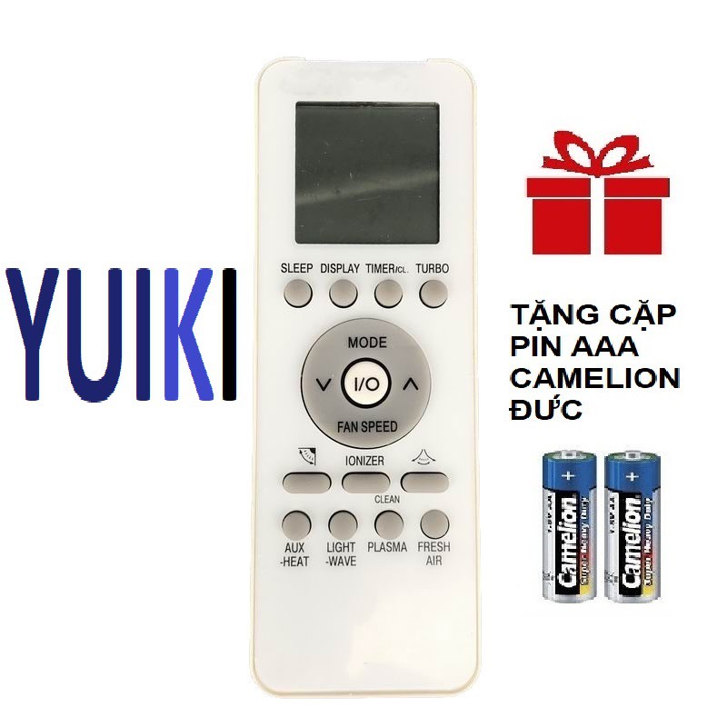 Remote máy lạnh YUIKI mẫu 3 - Điều khiển điều hòa YUIKI mẫu 3