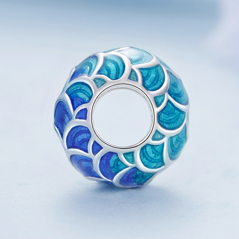 BAMOER Mặt Vòng cổ Hình Vảy Rồng Bằng Bạc 925 Thời Trang DIY