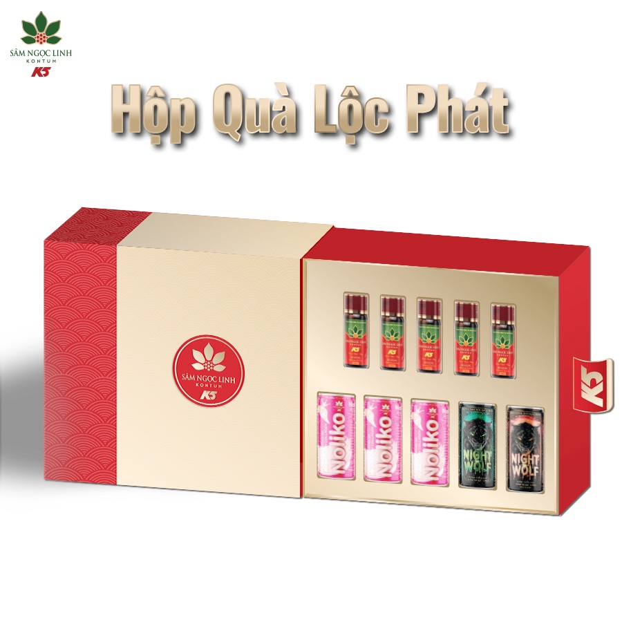 [Quà Tết] Hộp Quà Lộc Phát - Sâm Ngọc Linh Kon Tum K5 Chính Hãng