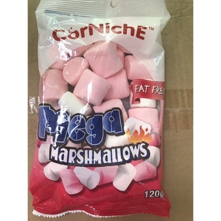Kẹo Bông Gòn Corniche Mega Marshmallows Vị Dâu (Gói 120g)