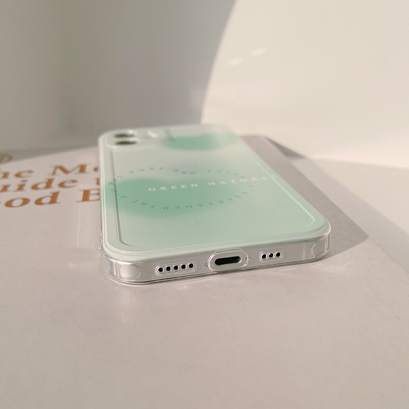 Ốp lưng iphone silicon GREEN NATURAL  6/6plus/6s/6splus/7/7plus/8/8plus/x/xr/xs/11/12/13/pro/max/plus/pro