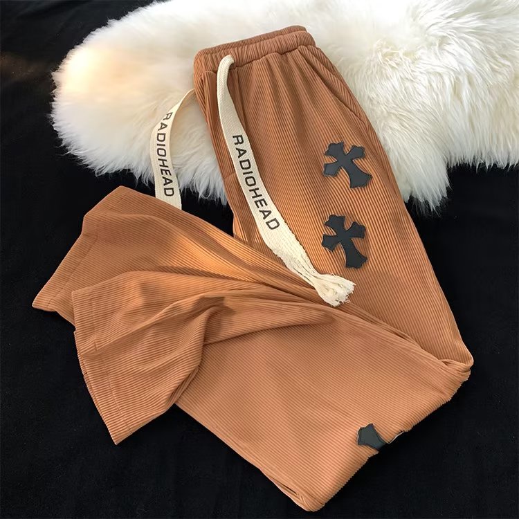 Quần ống rộng In Họa Tiết Phong Cách Hàn Quốc Dành Cho Nam Size M-3XL