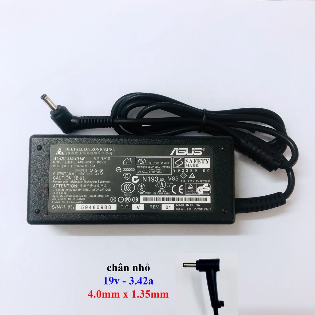 SẠC LAPTOP ASUS VUÔNG CHÂN NHỎ X453M K401L A412F A512F E502 E402 E403 K401LB K401U X540L K401UB K401 A556U....