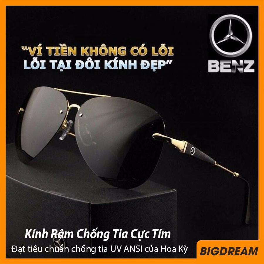 Mắt kính nam thời trang cao cấp chống nắng MER743 – Kính mát nam phân cực Mercedes Benz chống chói - Bảo hành 12 tháng | WebRaoVat - webraovat.net.vn