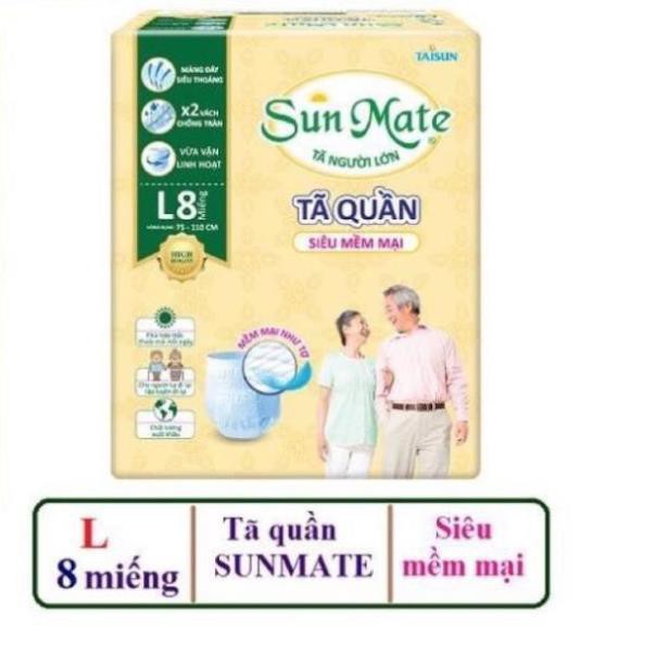 Tã Quần Người Lớn Sunmate Mềm Mại M9/ L8