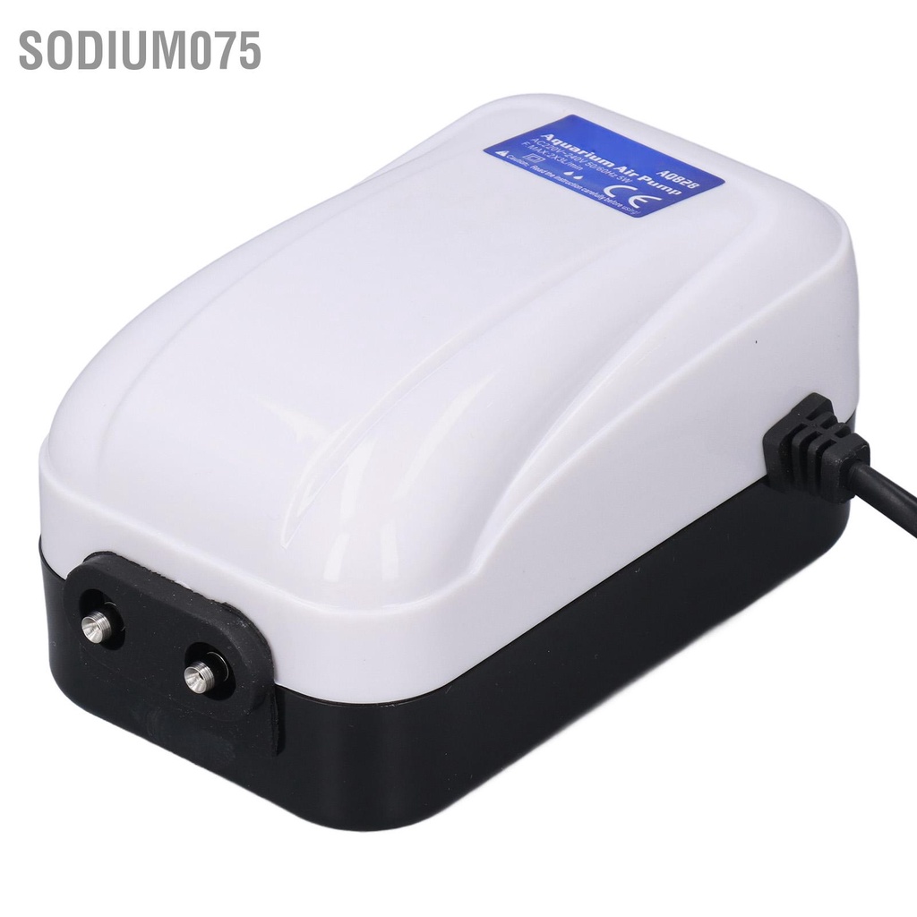 Sodium075 Máy bơm oxy bể cá 5W không khí mini sục siêu yên tĩnh CN 220V
