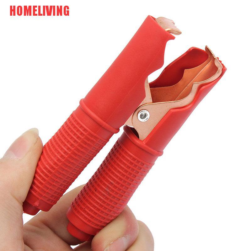 Set 2 Kẹp Cá Sấu Kiểm Tra Ắc Quy Xe Hơi Màu Đỏ + Đen