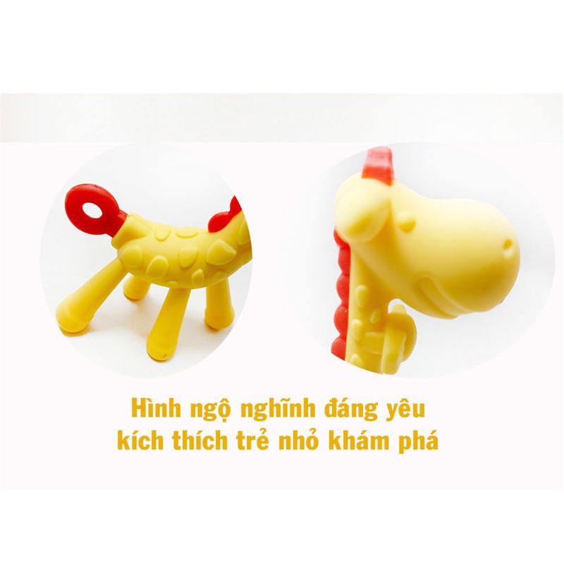 Gặm nướu Hình hươu, hình chuối Silicone không BPA an toàn cho Bé - Kichi