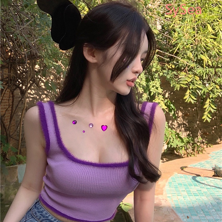 Áo Hai Dây Dệt Kim Quyến Rũ Thời Trang Hè Cho Nữ