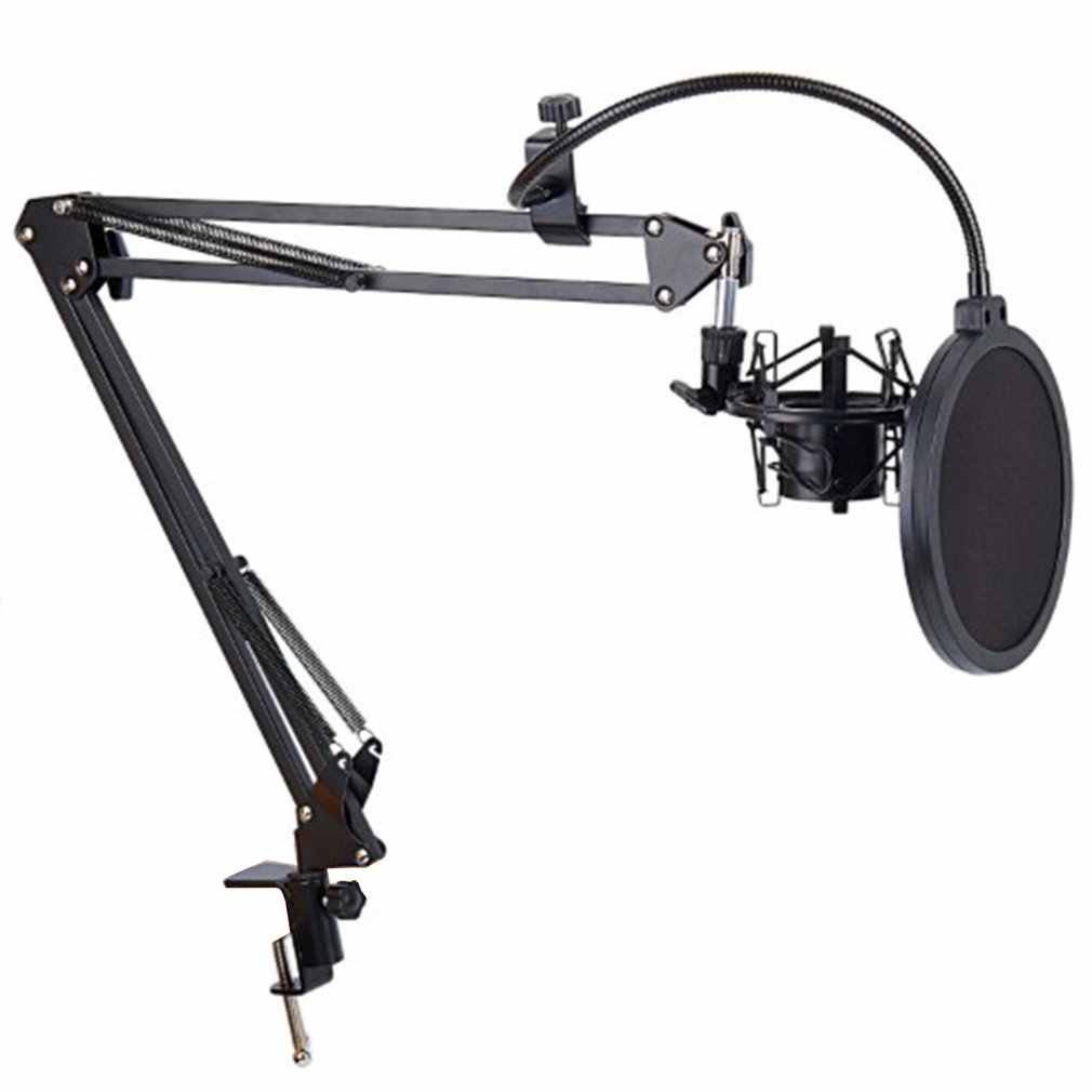 Chân Kẹp Mic Và Màng Lọc Thu Âm Microphone NB35 - Giá Đỡ Kẹp Bàn Gắn Micro Livestream