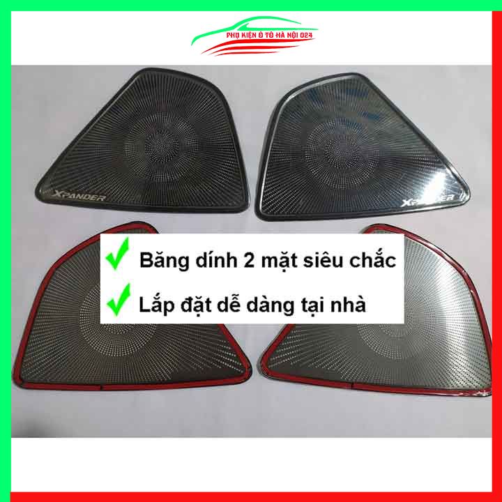 Bộ ốp màng loa Xpander 2018-2022 chuẩn theo xe vân Titan chống xước trang trí nội thất ô tô
