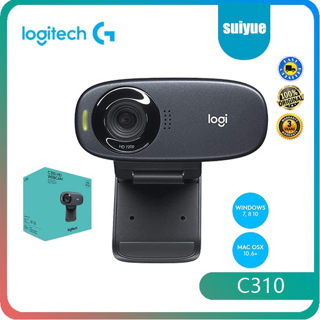 Webcam Logitech C310 HD 720p có tích hợp Micro