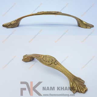 Tay nắm cửa tủ đồng NKD027 (Màu Đồng Vàng)