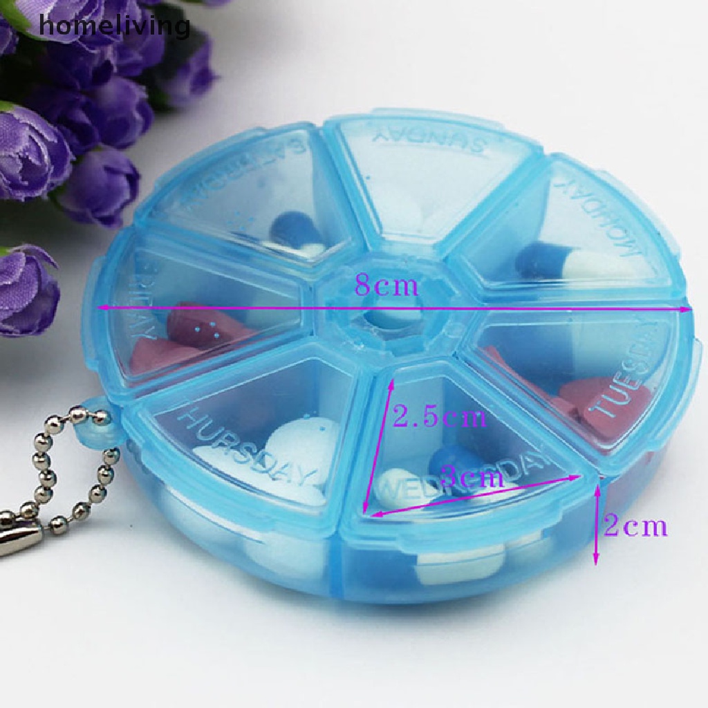 Hộp Đựng Thuốc 6 Ngăn Tiện Lợi Đi Du Lịch Mới