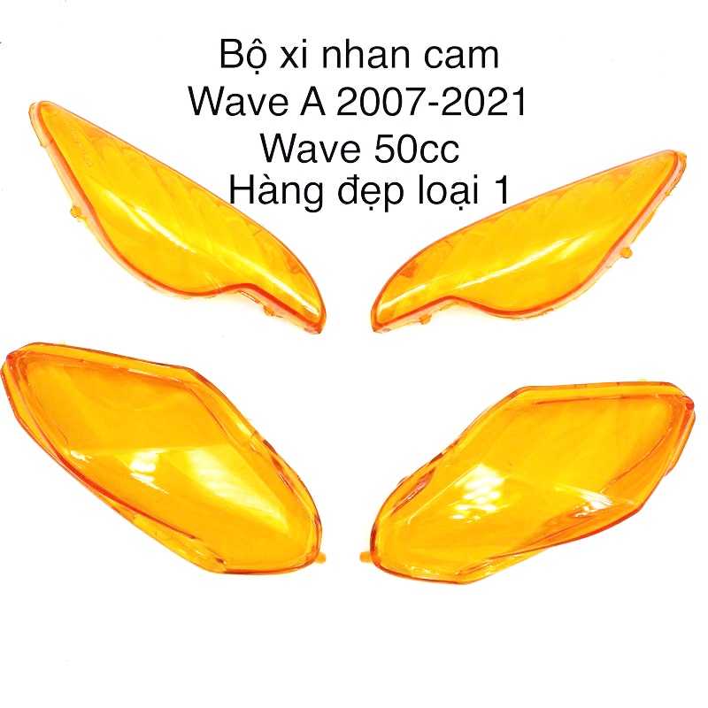 Nắp xi nhan cam trước sau lắp cho xe wave 2007 đến 2022  siêu đẹp