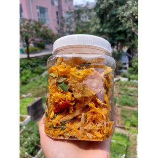 1 hộp cơm cháy lắc khô gà