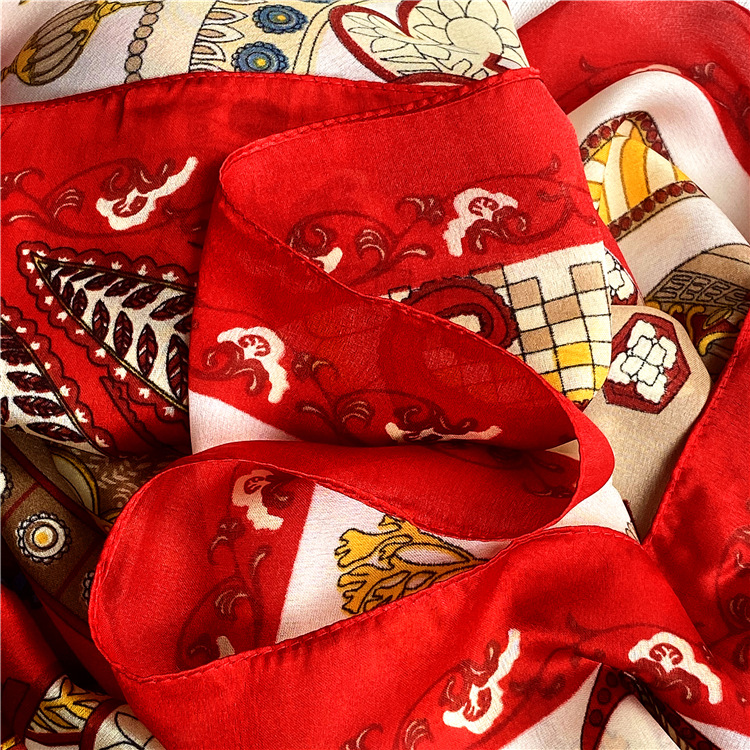 Khăn Choàng Vuông 90x90cm Thời Trang Hàn Quốc Cho Nữ