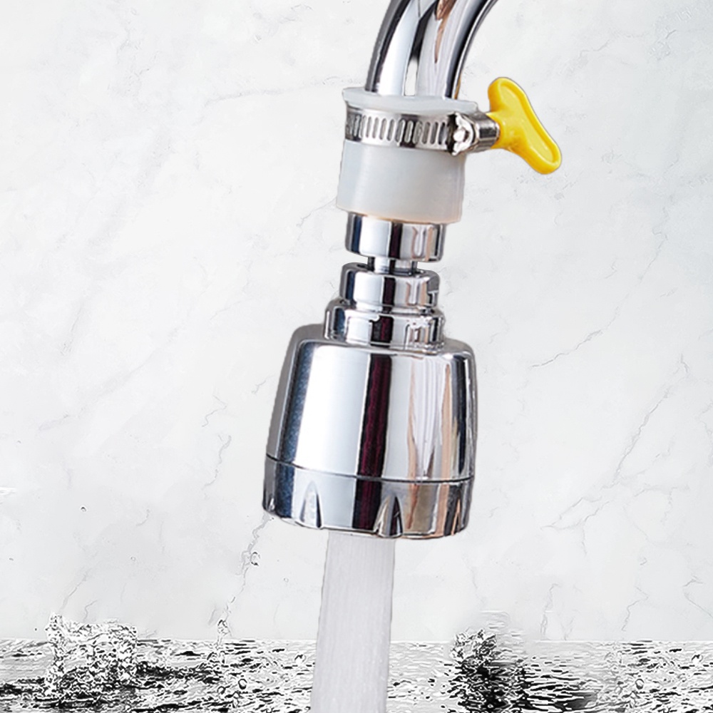Đầu Nối Vòi Nước Máy Giặt 4 Răng Dày Tùy Chỉnh Chống Văng Tiện Dụng Cho Nhà Bếp