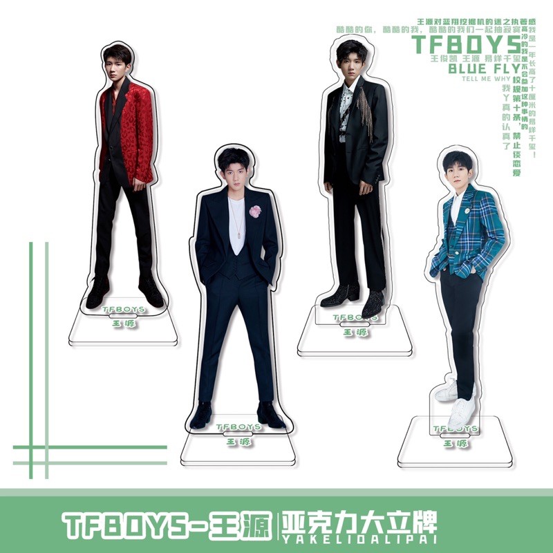 Standee nhựa 15cm để bàn TFBOYS