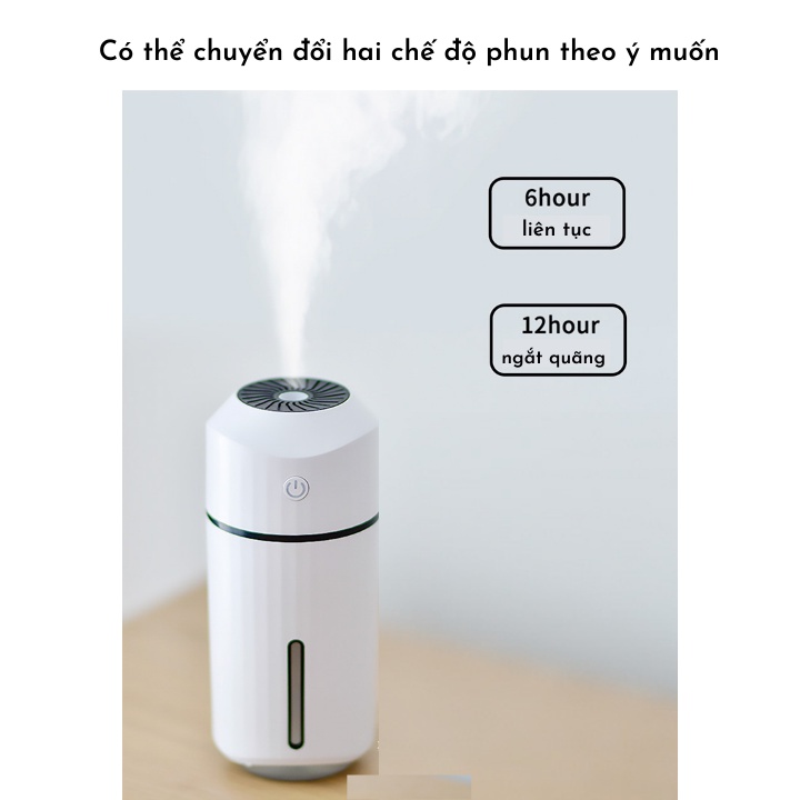 Máy phun sương, khuếch tán tinh dầu và tạo ẩm ô tô dùng pin sạc USB
