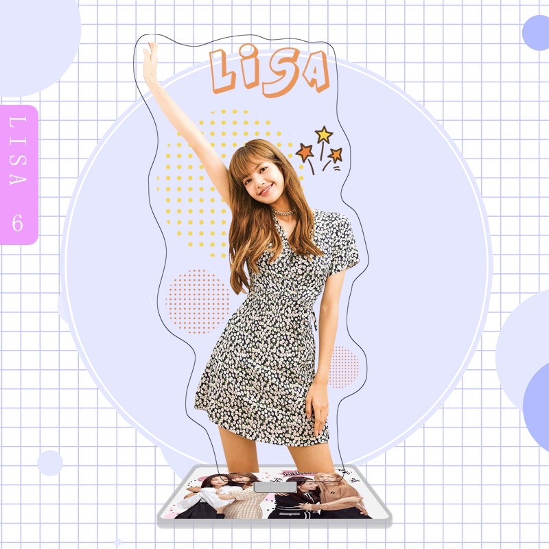 *Có-Sẵn* ẢNH STANDEE BLACKPINK LISA TƯỢNG ACRYLIC