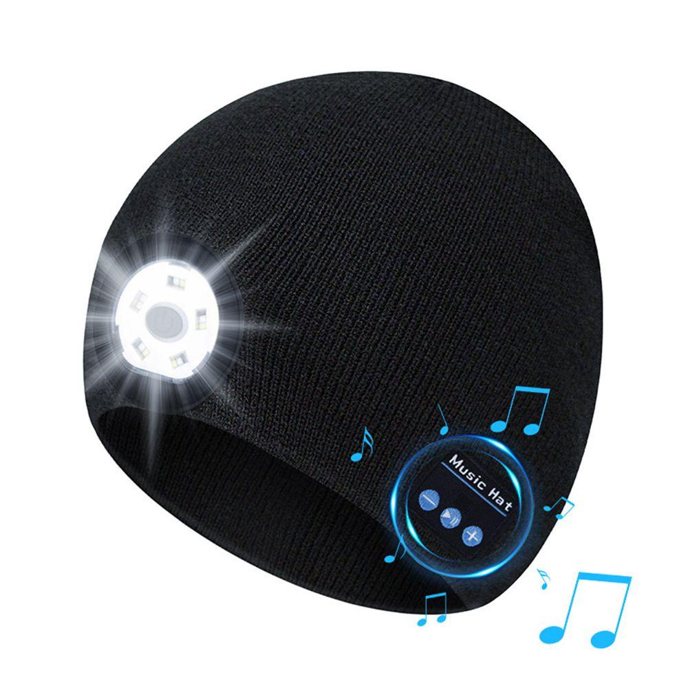 Mũ Len Trùm Đầu Tích Hợp Đèn LED Kết Nối Bluetooth