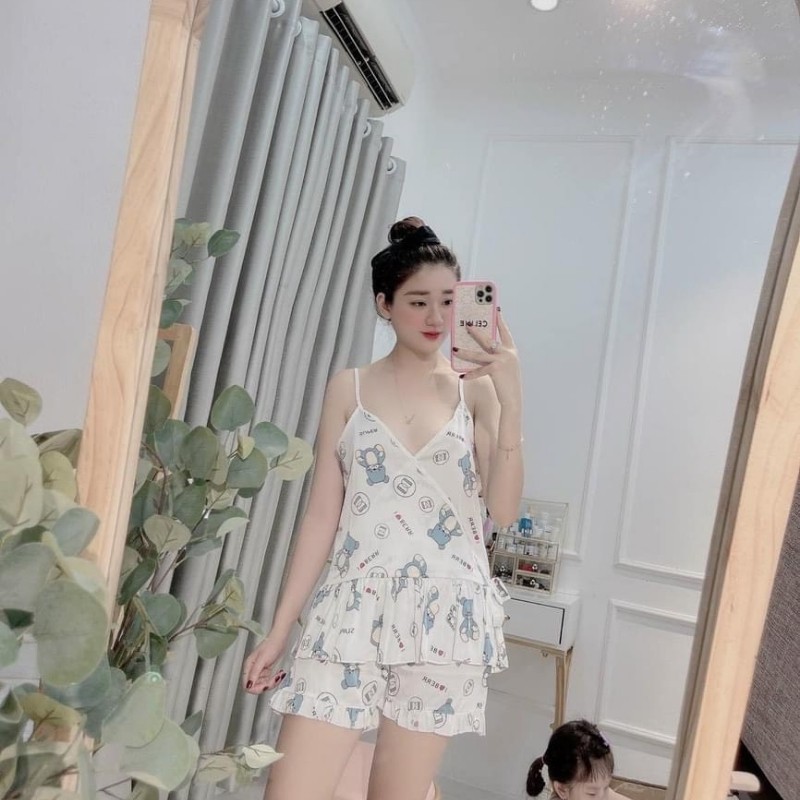 Đồ ngủ pyjama hàn quốc, chất vải lụa mềm mịn, Sam luxury | BigBuy360 - bigbuy360.vn