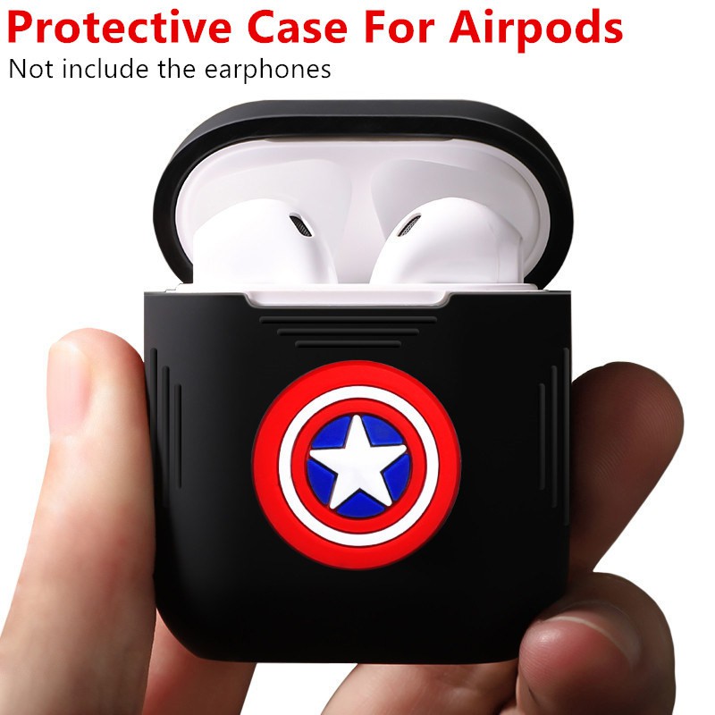 Cartoon Wireless Bluetooth Earphone Case For Apple AirPods Silicone Charging Headphones Cases Airpods Protective Cover