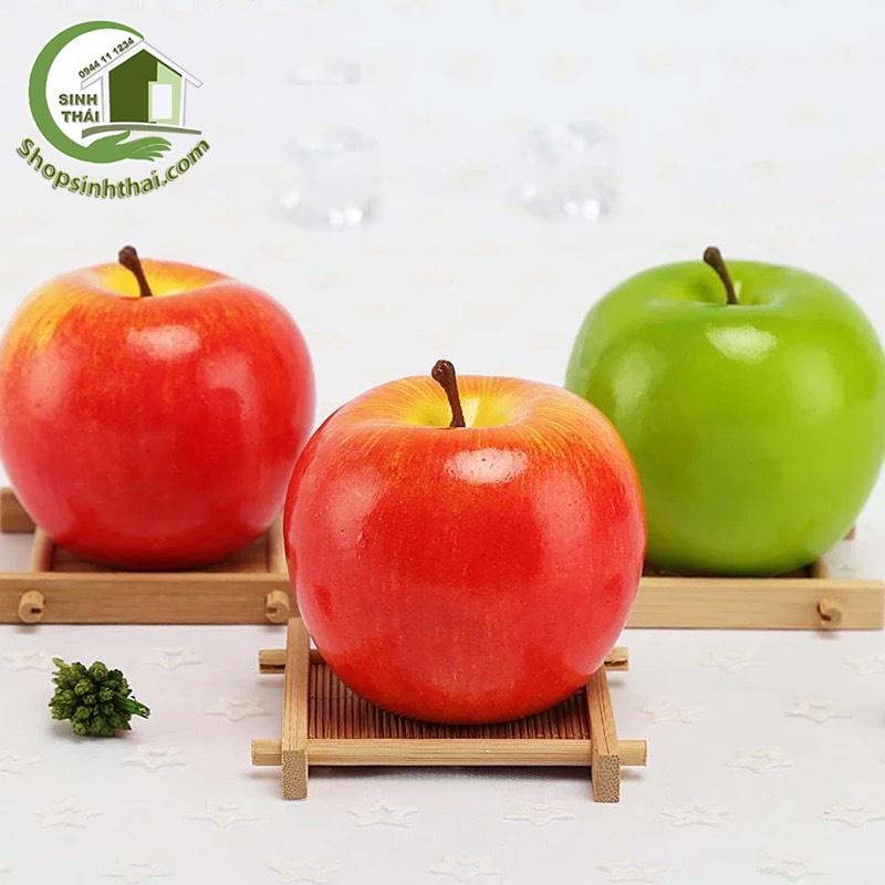 Trái táo xanh và đỏ - Quả táo mỹ giả cao cấp - Chọn loại