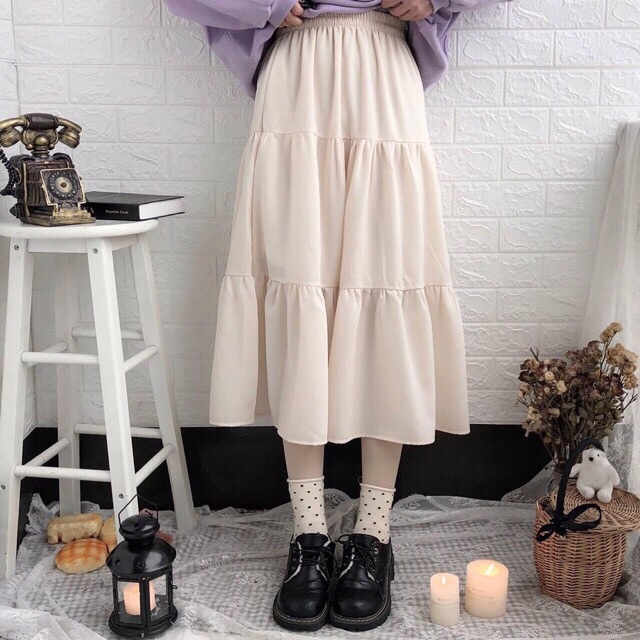 Chân váy vintage 3 tầng | BigBuy360 - bigbuy360.vn