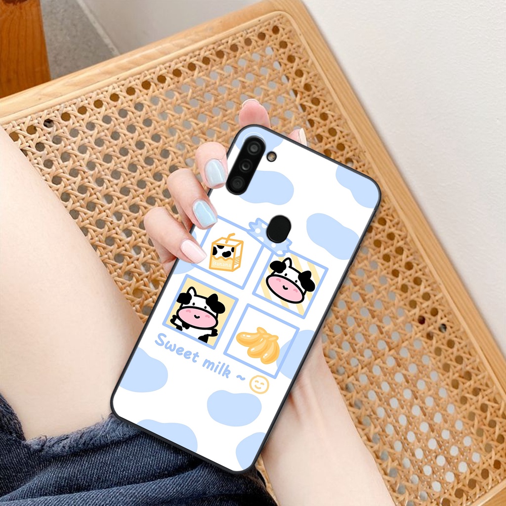 Ốp lưng SAMSUNG A10S - A11 in hình bò sữa cute đáng yêu