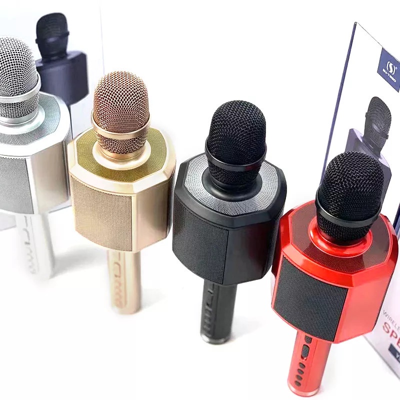 [Mã ELHACE giảm 4% đơn 300K] Micro karaoke bluetooth YS 89 mic kiêm loa blutooth thu âm giọng nói echo bass vang