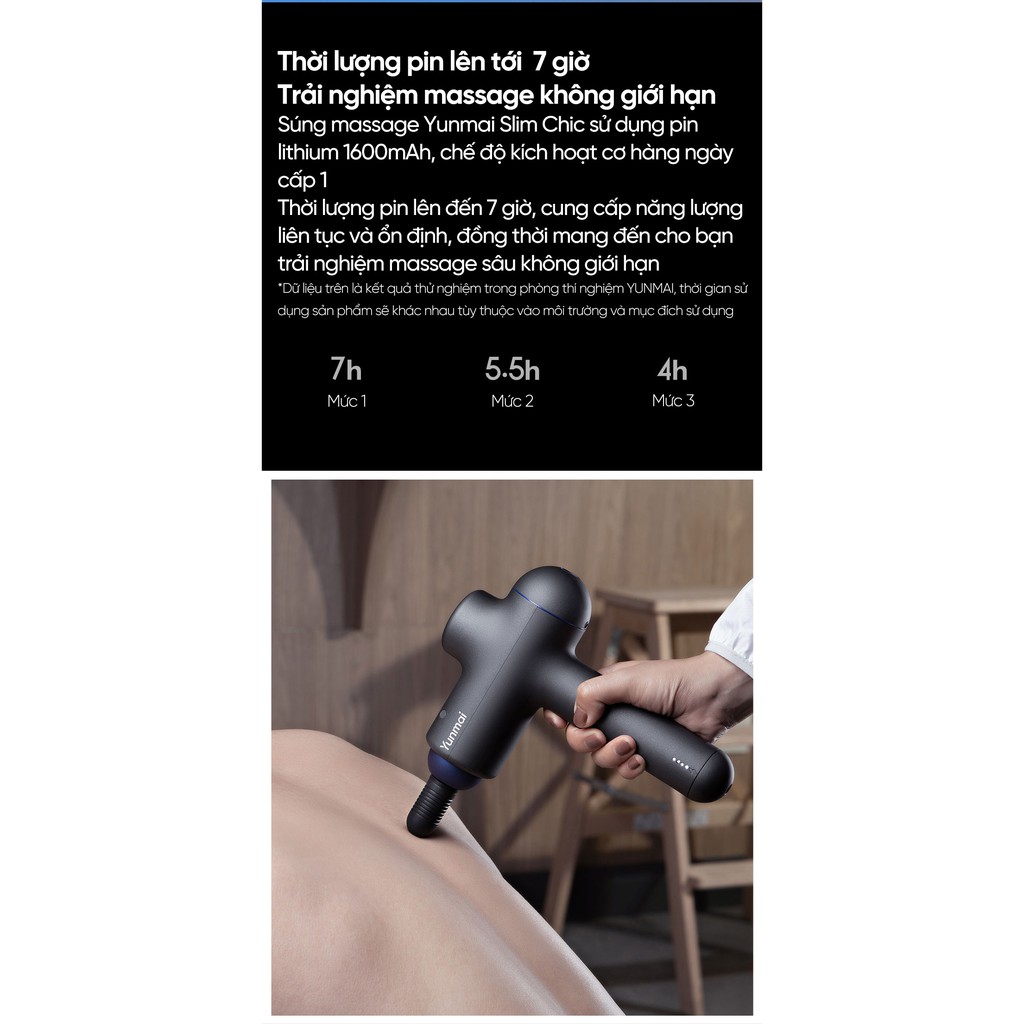 Súng massage Yunmai Slim Chic