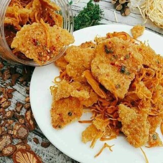 500g cơm cháy chiên mắm lắc khô gà loại ngon ..