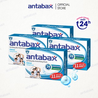 [MUA 4 TẶNG 1] Combo 4 Xà Phòng Bảo Vệ Da Kháng Khuẩn Antabax Fresh Sảng Khoái 85g
