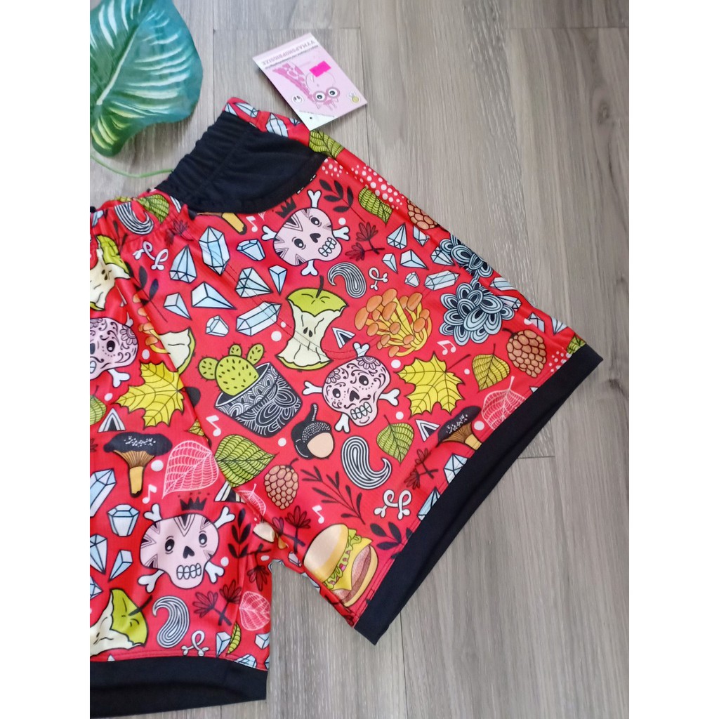 quần short hoạt hình unisex oversize 40-90kg (m4)