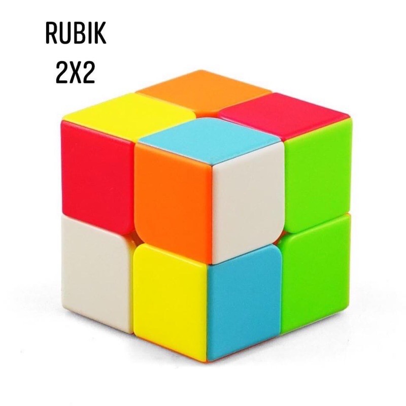 Đồ chơi Rubik 2x2 loại xịn có ốc vặn tháo rời dễ dàng