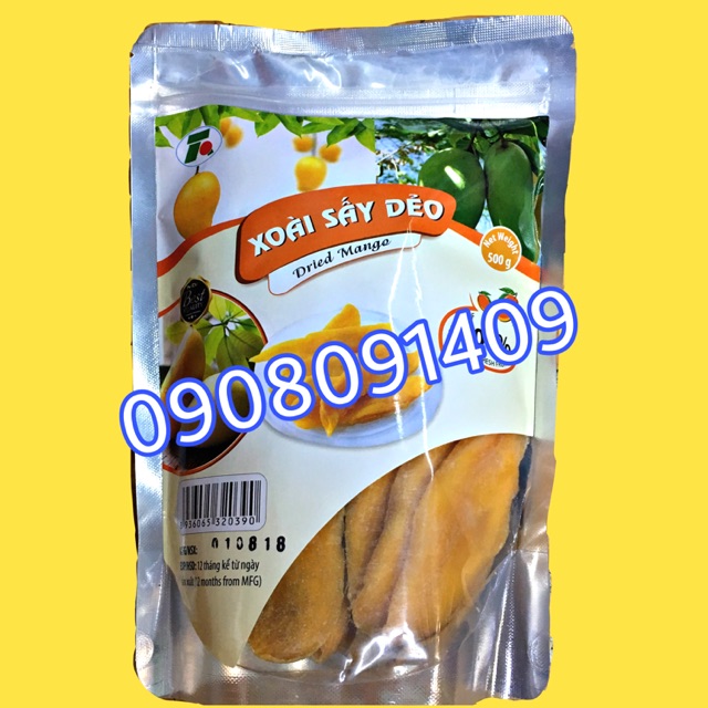 Xoài Sấy Dẻo Thái Lan 500gam