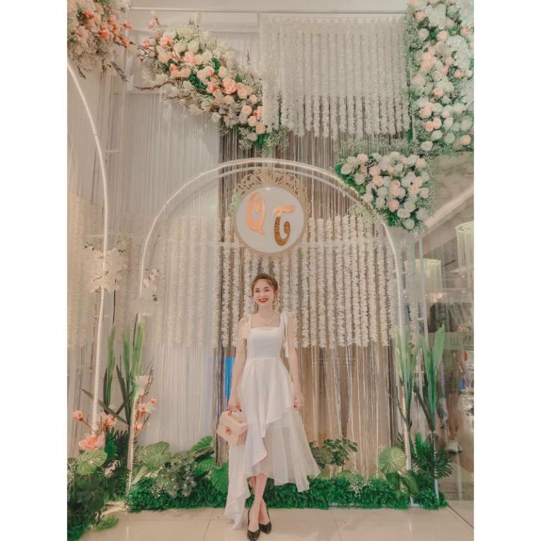 Váy Nữ, Đầm trắng tầng phối lưới M | BigBuy360 - bigbuy360.vn