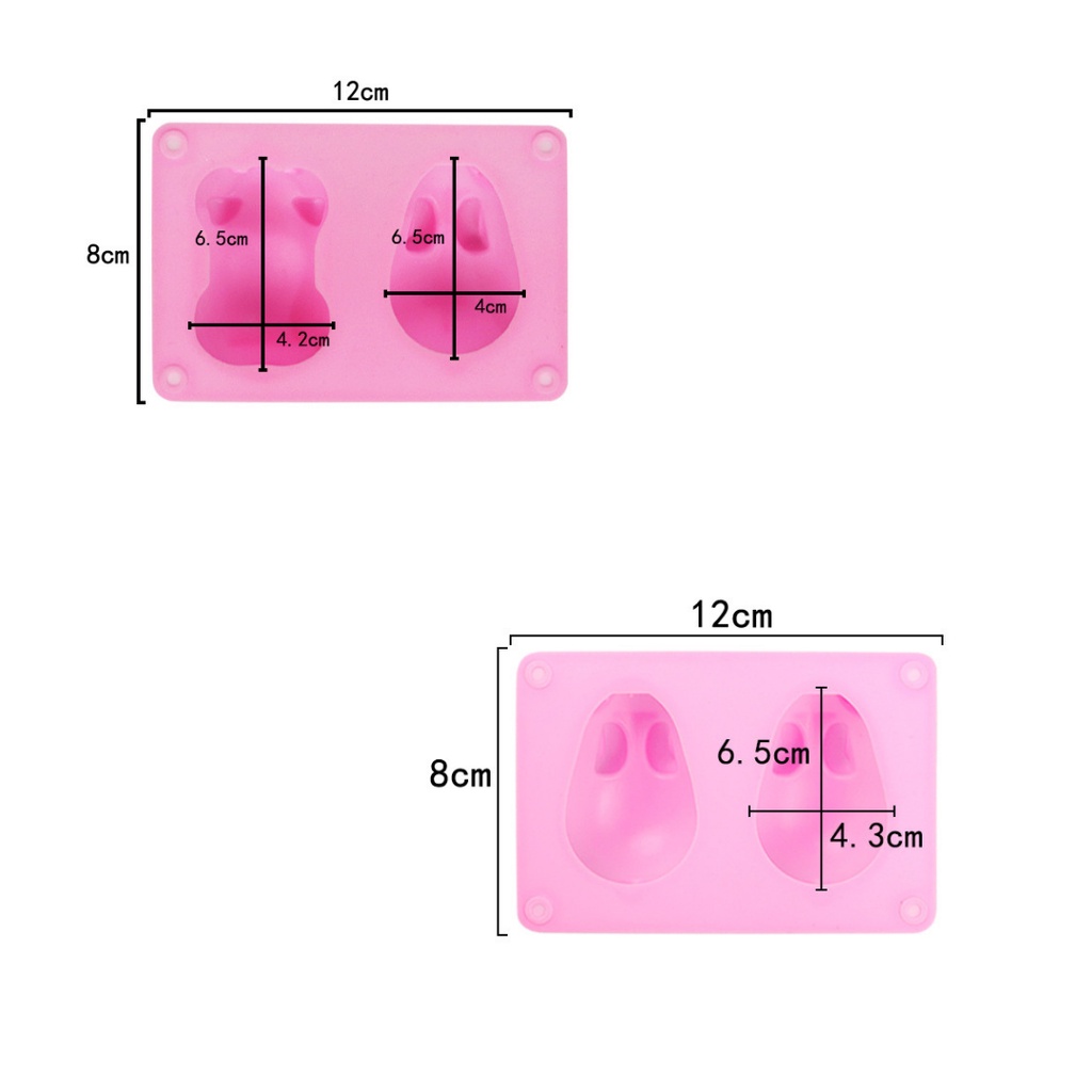 Khuôn silicon gồm thỏ và heo 3D để làm pudding, tàu hũ non, thạch,...tạo hình dạng cho thức ăn thêm bắt mắt BÌN STORE