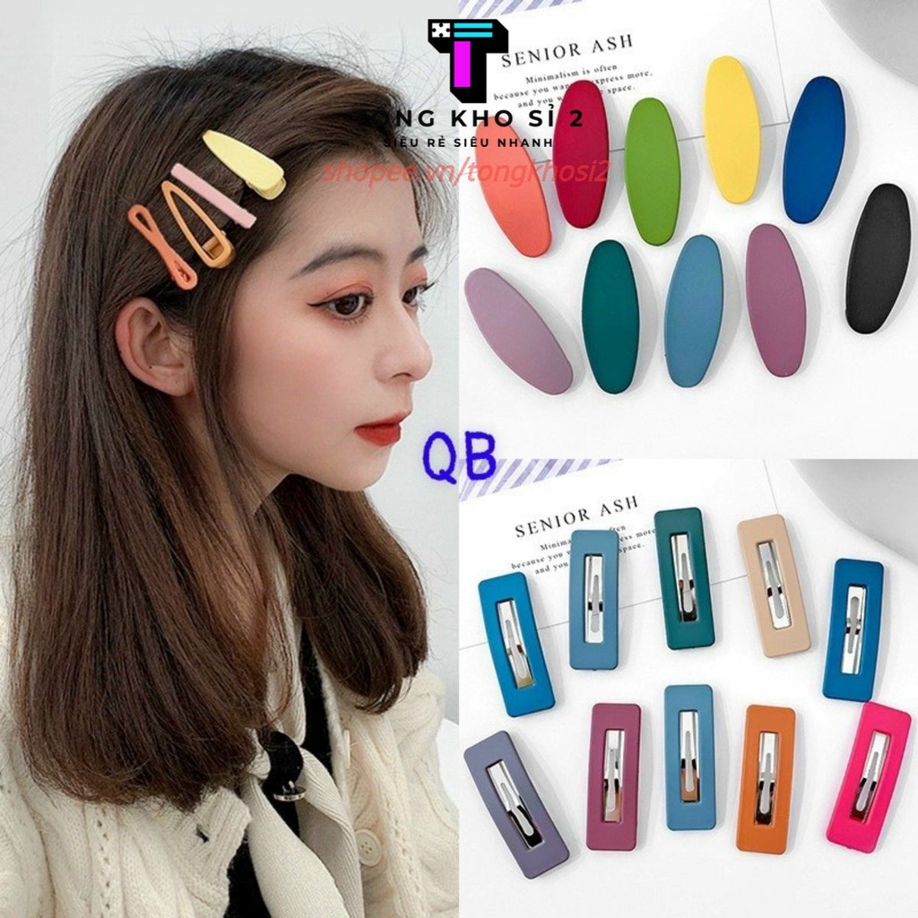 [Set 20] Kẹp Tóc Cài Mái Trơn Đáng Yêu Dành Cho Nữ - GIA DỤNG HÀ NỘI